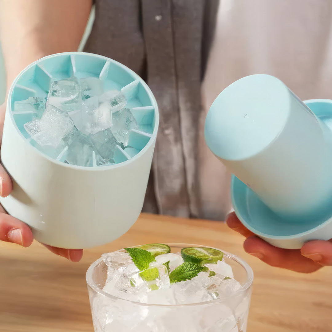 Silicone Ice Mold Cup, Fresh Juice Fit™ – Reusable Ice Maker Accessory for Fresh Juice Portable Blender